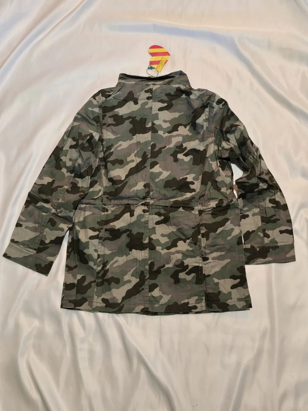 Hayden Girls Camouflage Utility Jacket - Green/Brown/Black Size Large